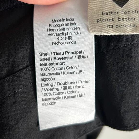 MADEWELL Ruffled One-Shoulder Midi Dress in Black - Picture 9 of 10